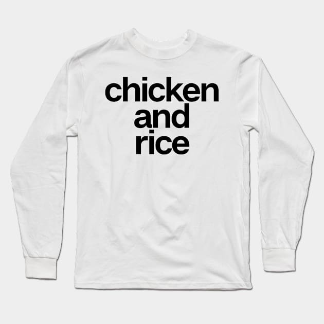 Chicken And Rice Long Sleeve T-Shirt by theoddstreet